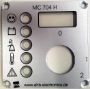 Frontplatte MC704-H ehb-Logo 65x65mm 2.5mm Alu